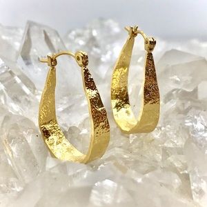 β¨Gorgeous Textured Gold Earringsβ¨